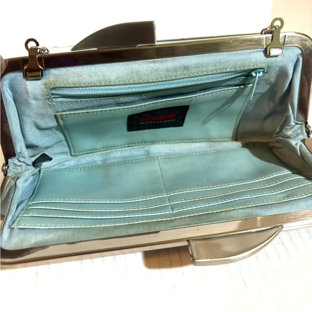 HOBO Metallic Brown Leather shoulder clutch Clutch